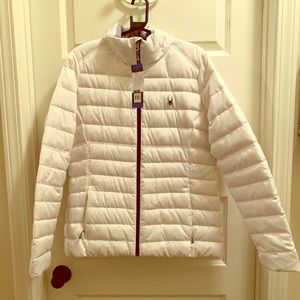 Women’s Spyder White Puff